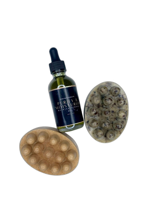 Purify & Moisture Bundle | Natural Skin & Scalp Care | Nyuki Hair Products